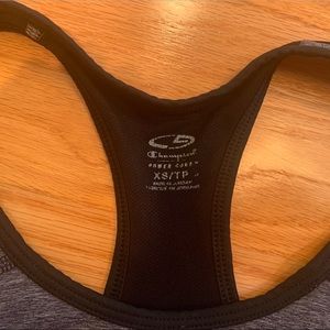 Black and grey Razorback Sports Bra